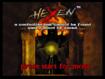 Hexen (Europe) screen shot title